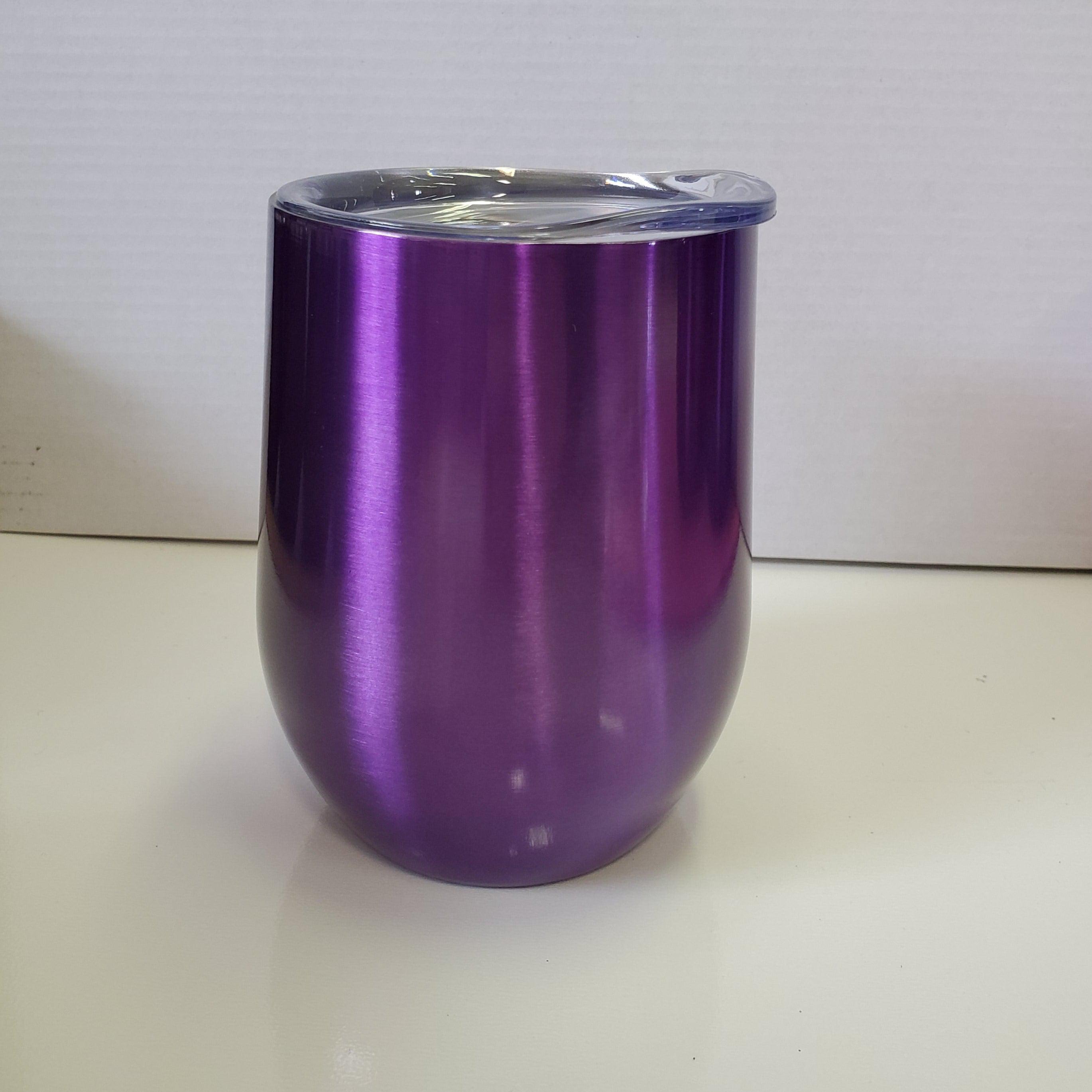 12oz Stainless WINE Tumbler - Violet (N)-Design Blanks