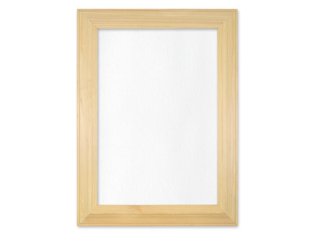 Beveled Wood Frame Mounted Canvas Panel: 13 x 17.3 Inches-Design Blanks