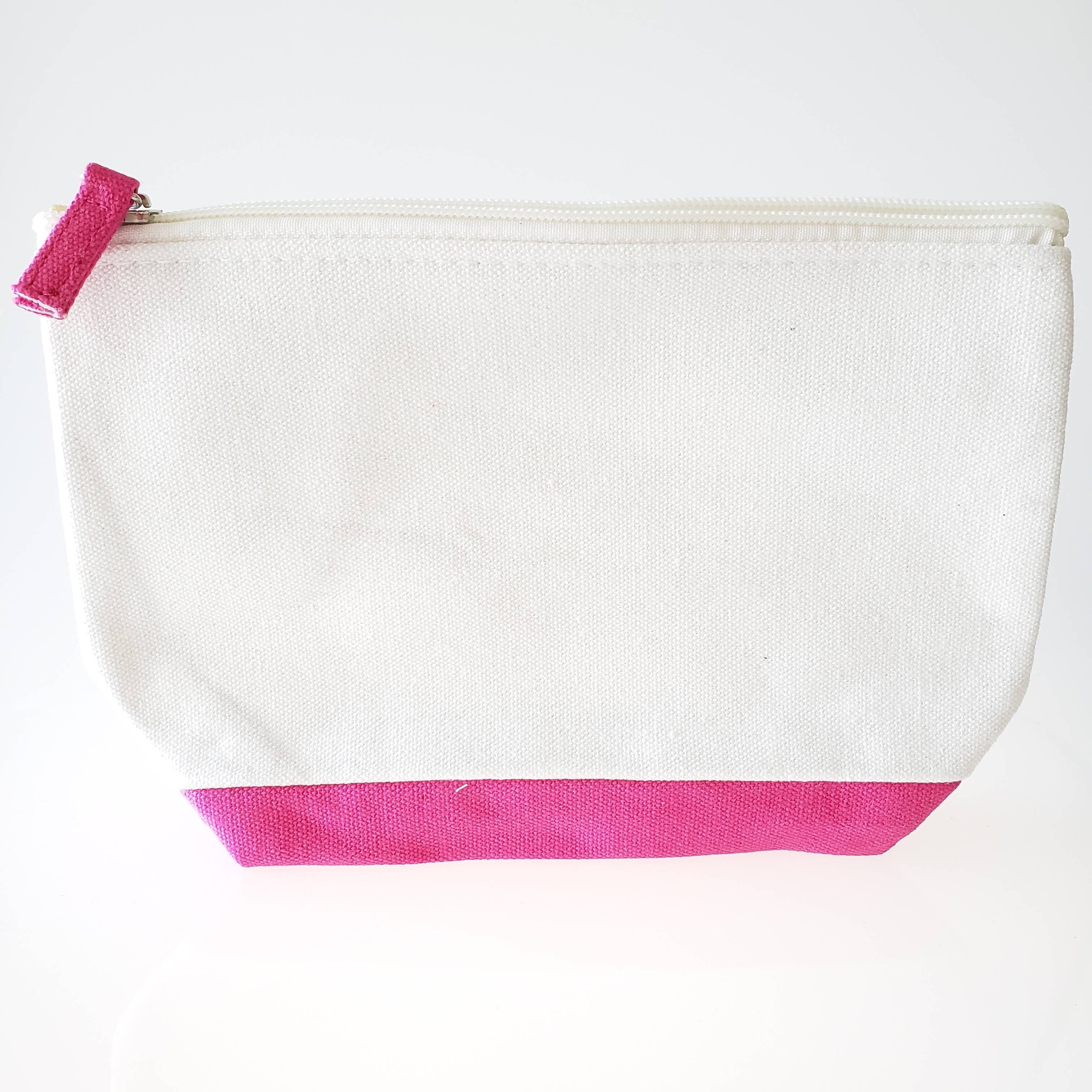 Canvas Make Up Bag - Gusset Bottom-Design Blanks