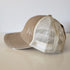 DISTRESSED Ponytail Baseball Hat - Criss Cross STONE-Design Blanks