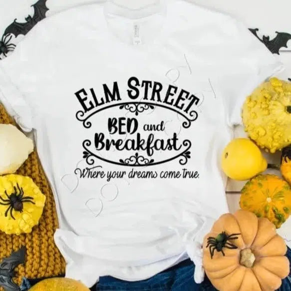 Elm Street Bed and Breakfast - Screen Print Transfer-Design Blanks