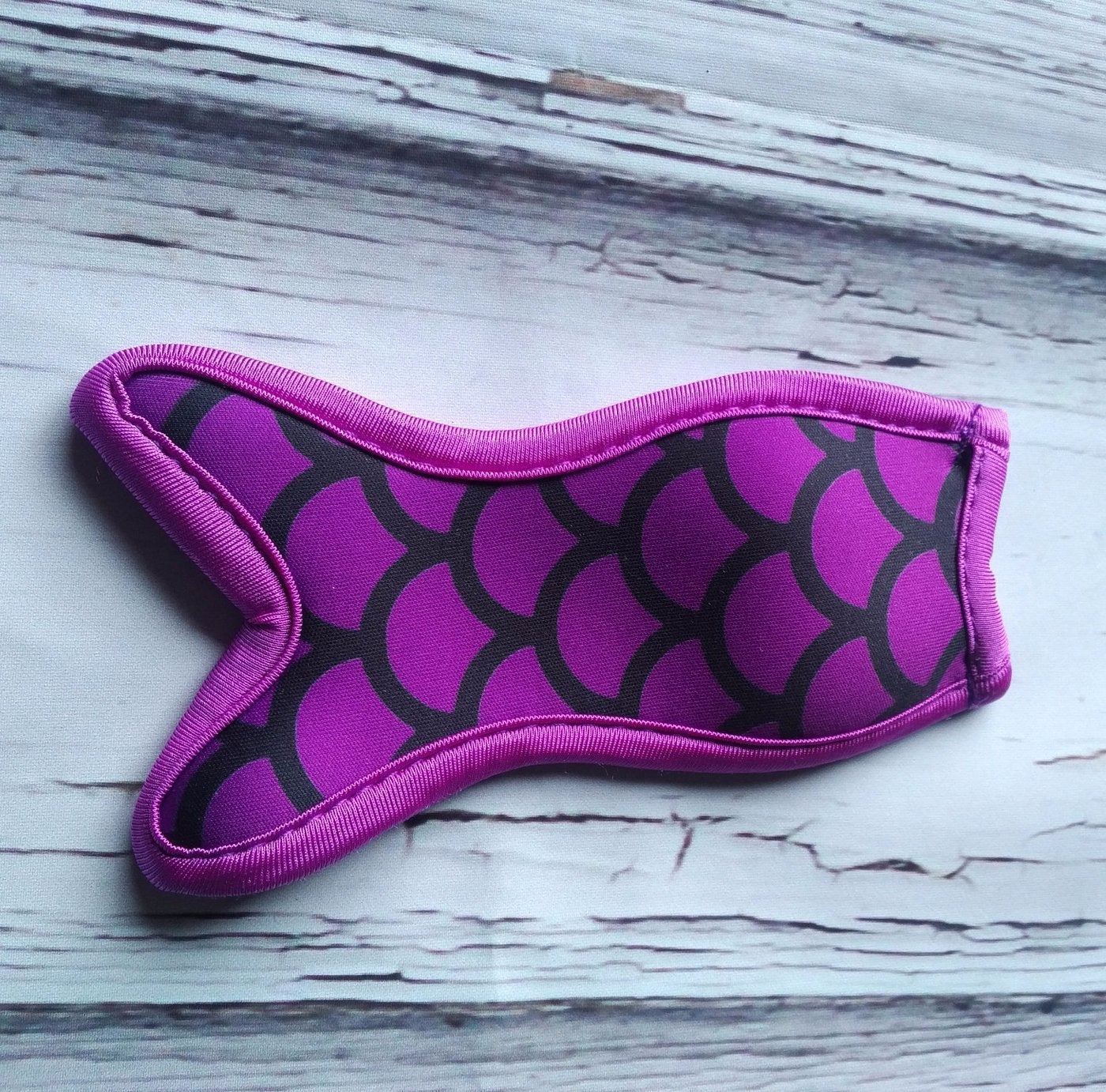 Freezie Cover - Mermaid - Purple with Black-Design Blanks