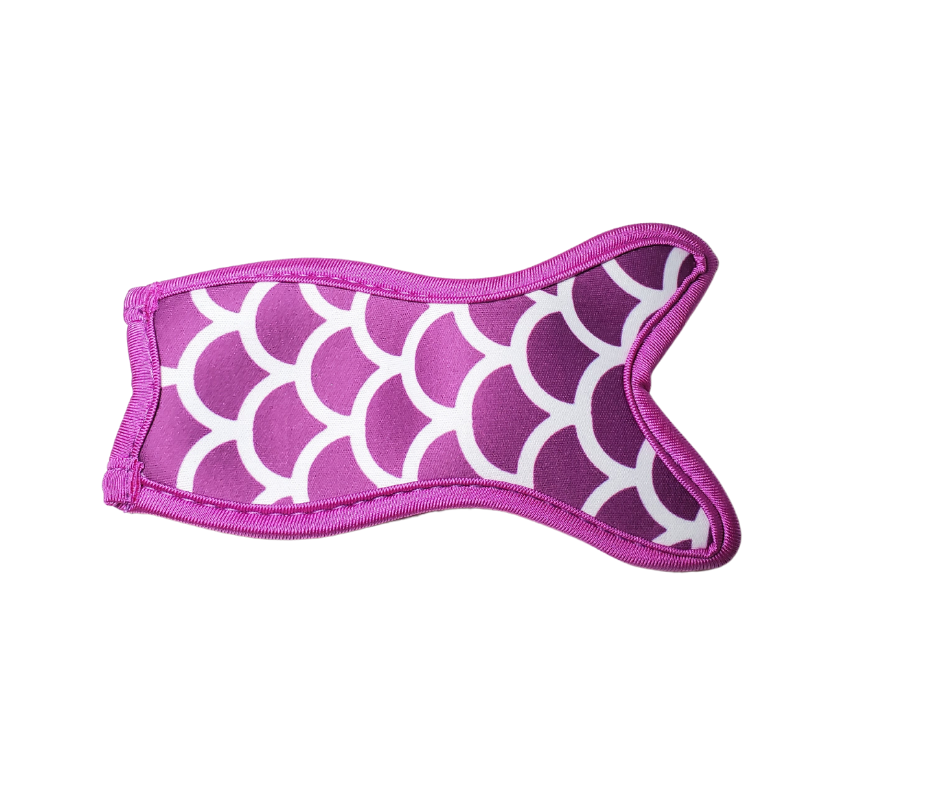 Freezie Cover - Mermaid - Purple with White (28)-Design Blanks