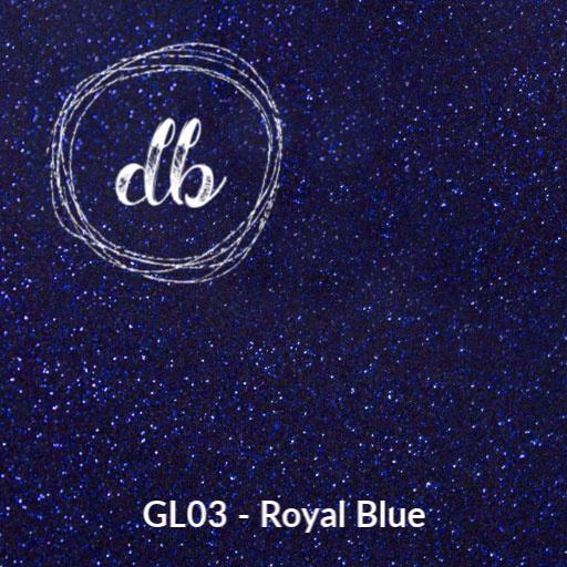 GL03 Royal Blue – Glitter HTV-Design Blanks