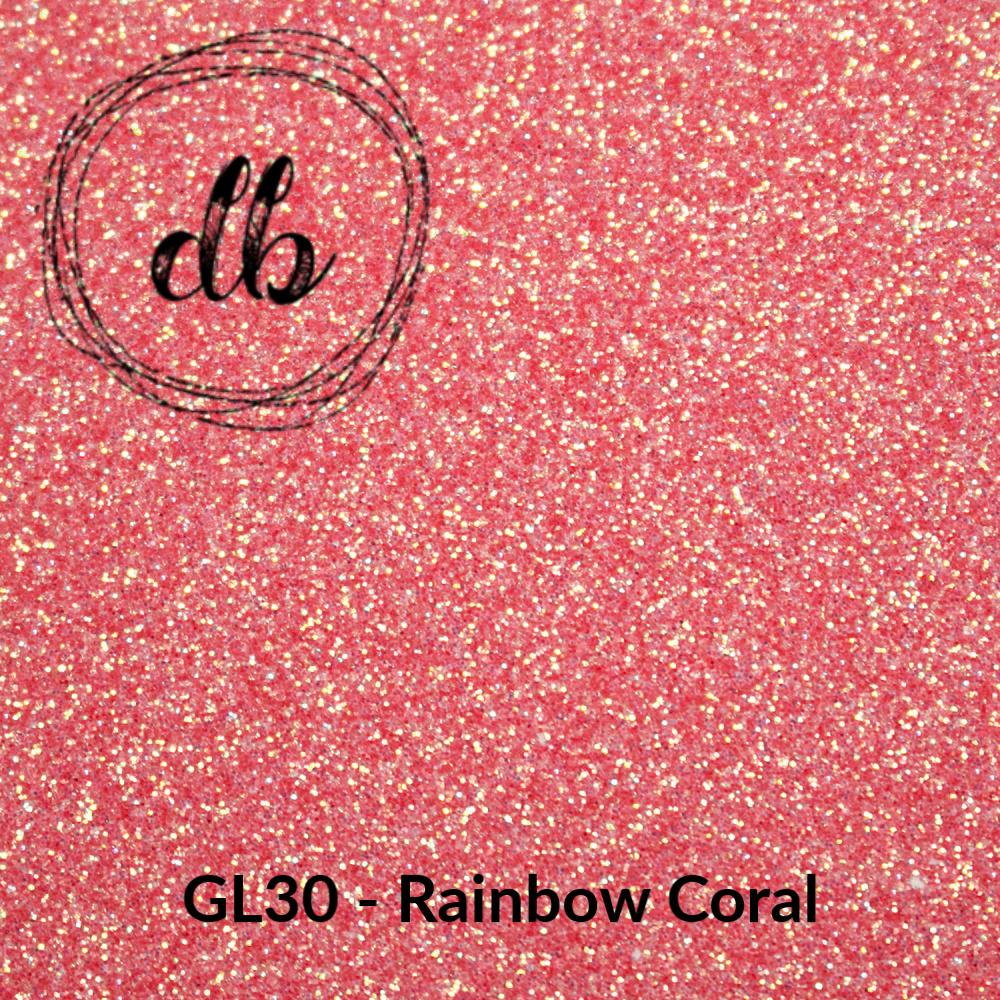 GL30 Rainbow Coral – Glitter HTV-Design Blanks
