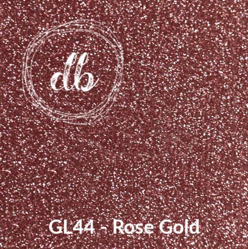 GL44 Rose Gold – Glitter HTV-Design Blanks