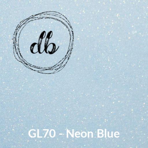 GL70 Neon Blue – Glitter HTV-Design Blanks