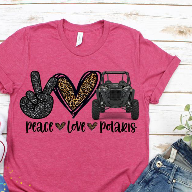 Peace Love Polaris - Screen Print Transfer-Design Blanks