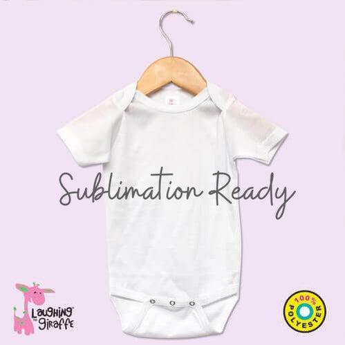 Short Sleeve Onesie Bodysuit – 100% Polyester – Design Blanks