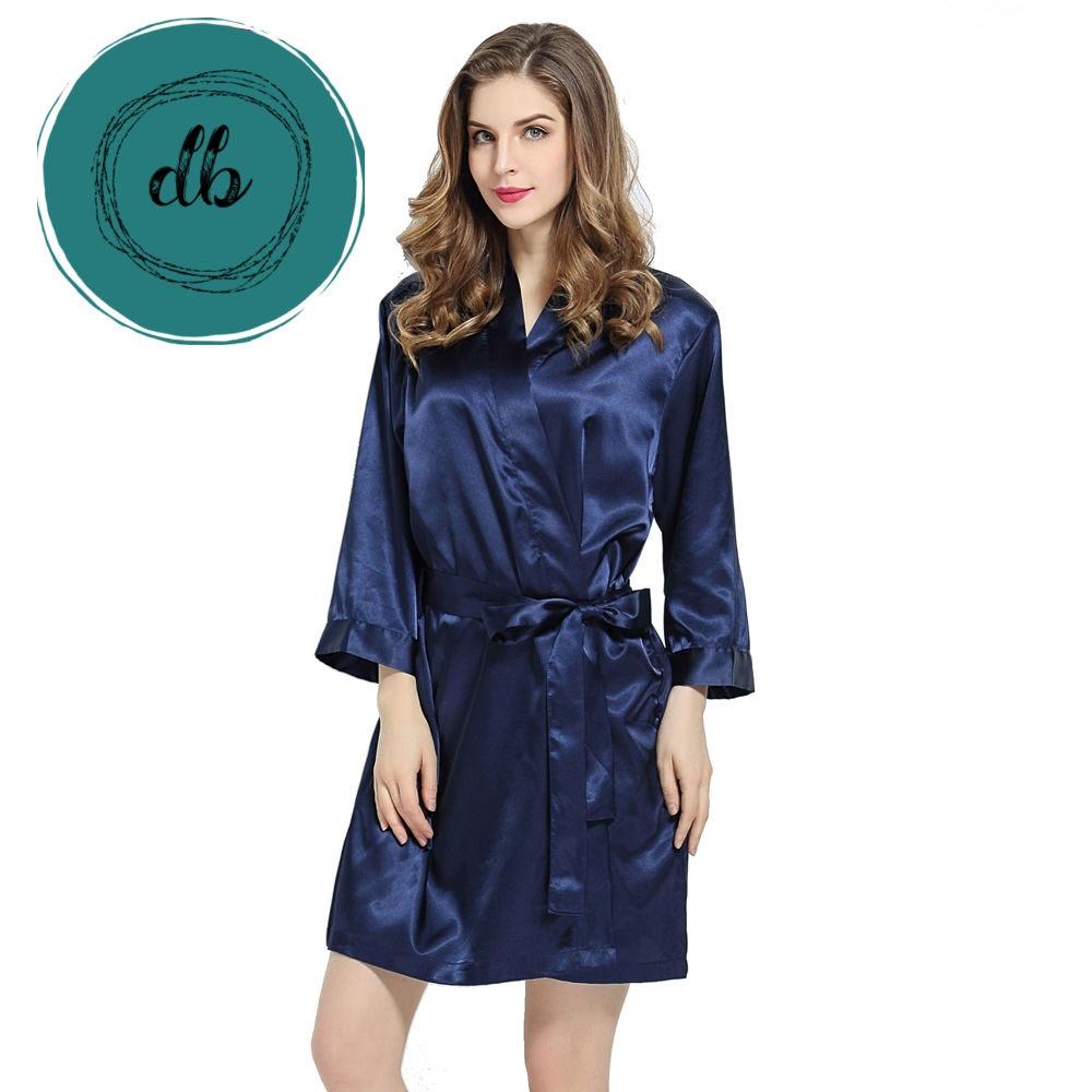 Simple Satin Robes 3019 NAVY – Design Blanks