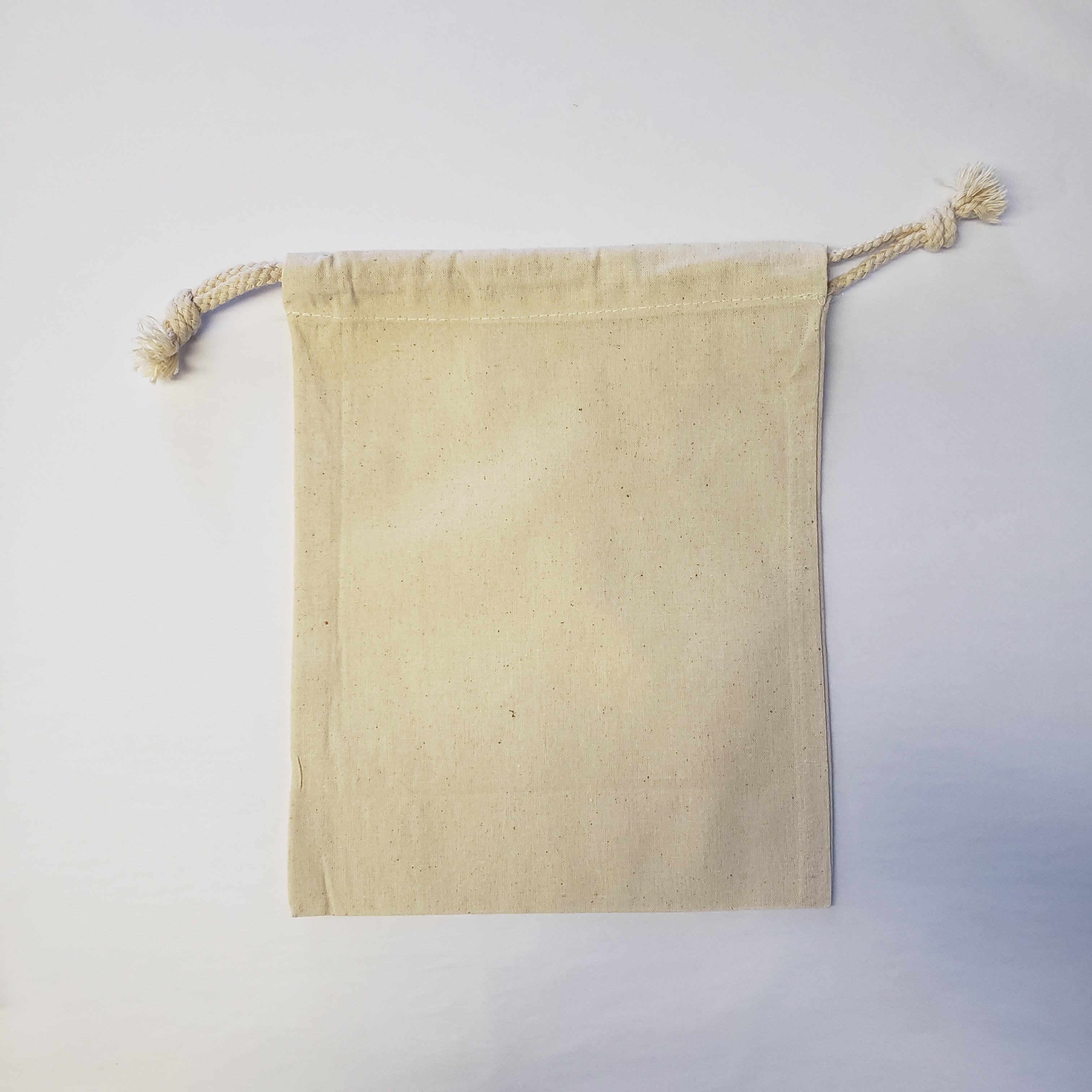 Small Blank Sack 8 x 10 Inches - 100% Natural Cotton-Design Blanks