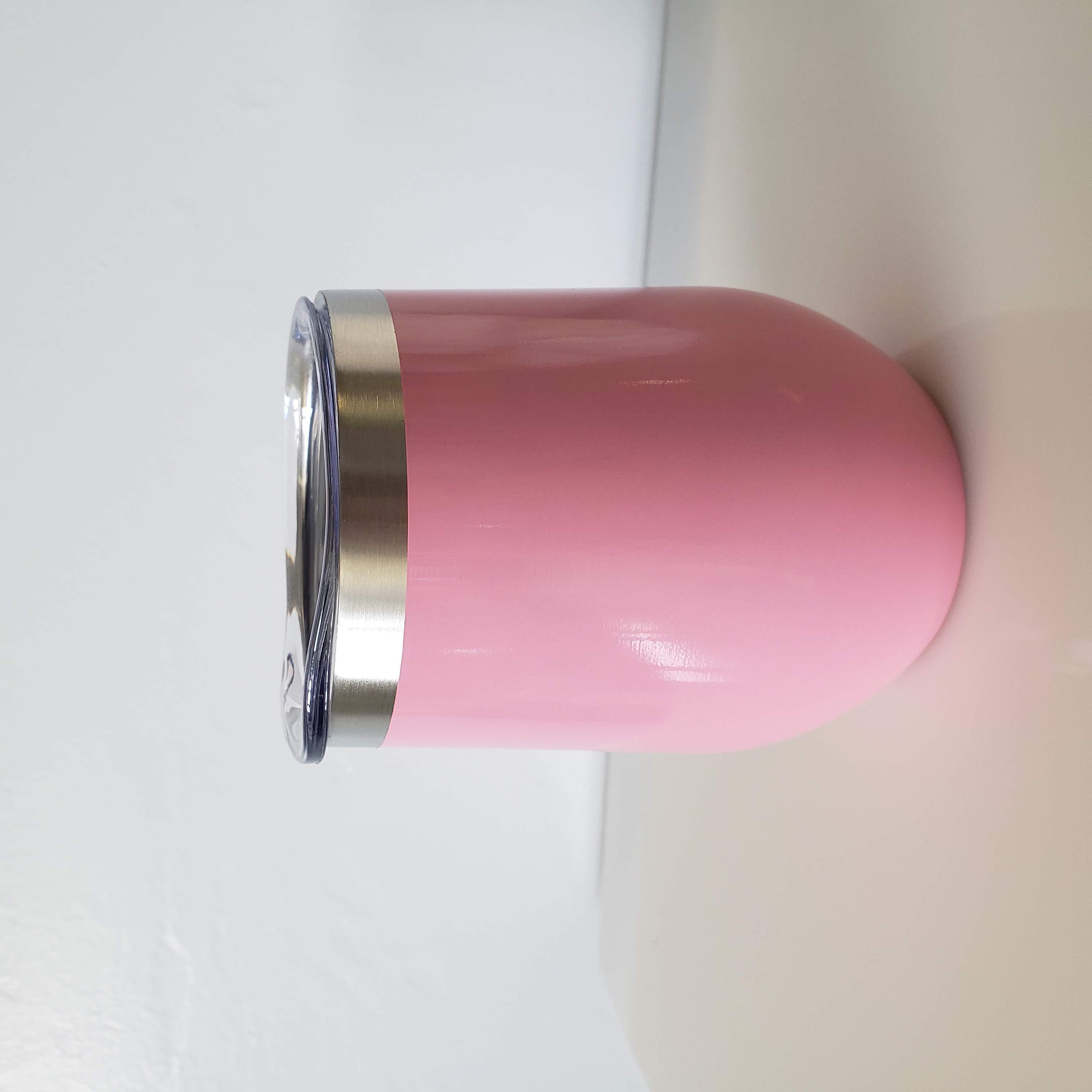 12oz Stainless WINE Tumbler - Light Pink (L)-Design Blanks