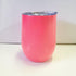 12oz Stainless WINE Tumbler - Matte Hot pink (U)-Design Blanks
