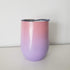 12oz Stainless WINE Tumbler - OMBRE 5 Pink/Purple-Design Blanks