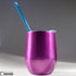 12oz Stainless WINE Tumbler - Purple Glitter Shine (Y3)-Design Blanks