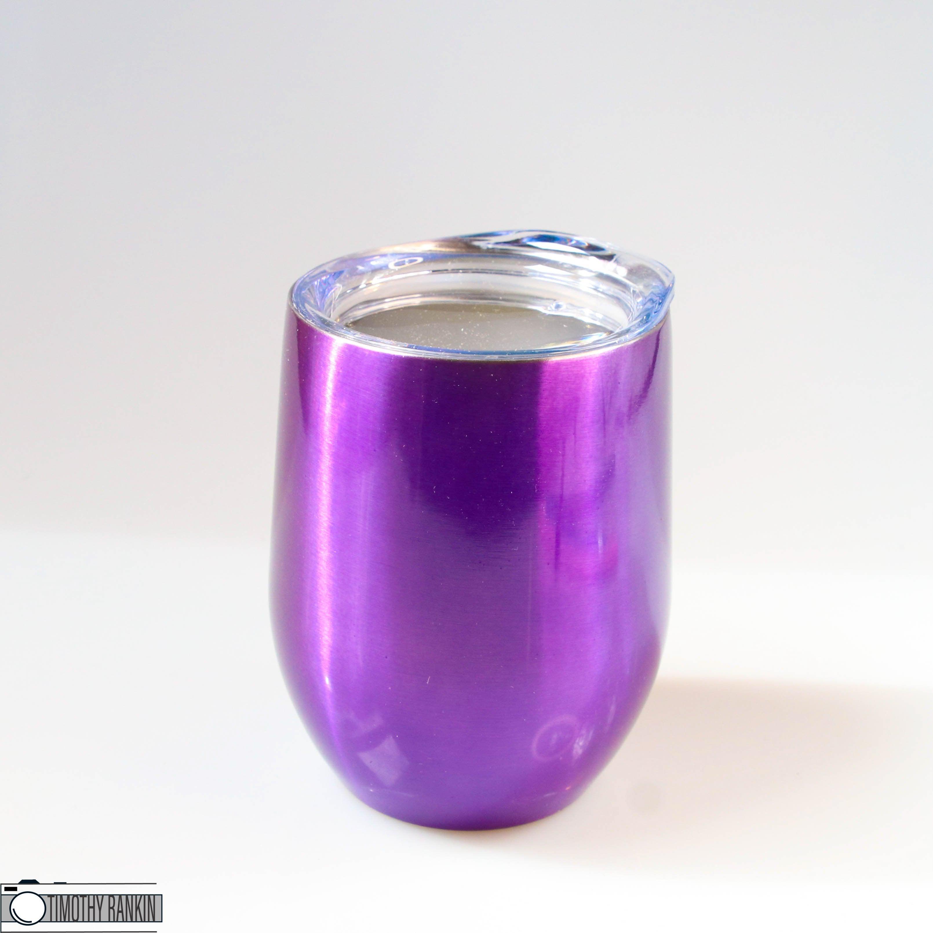 12oz Stainless WINE Tumbler - Violet (N)-Design Blanks