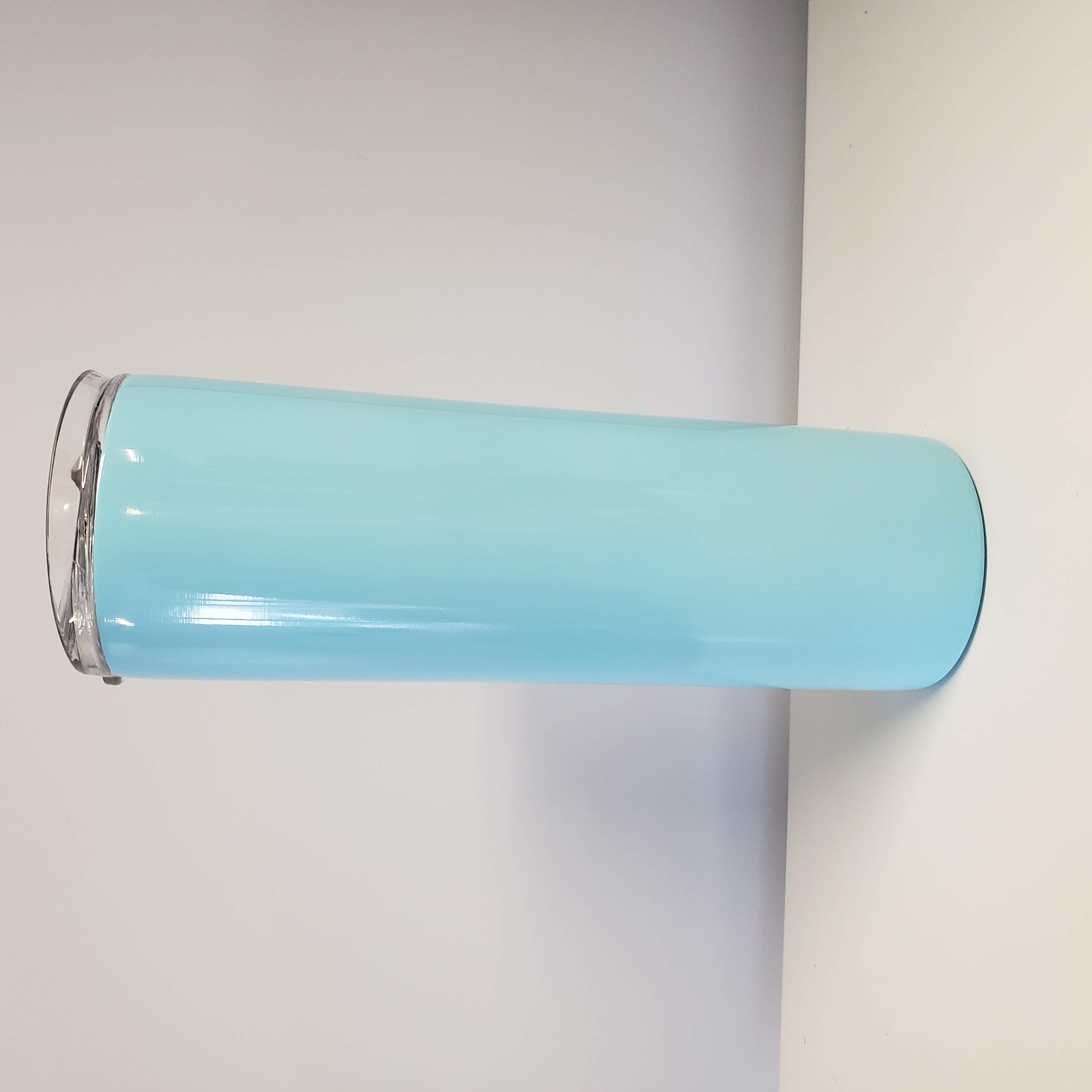 20oz SKINNY Tumbler - Light Blue-Design Blanks