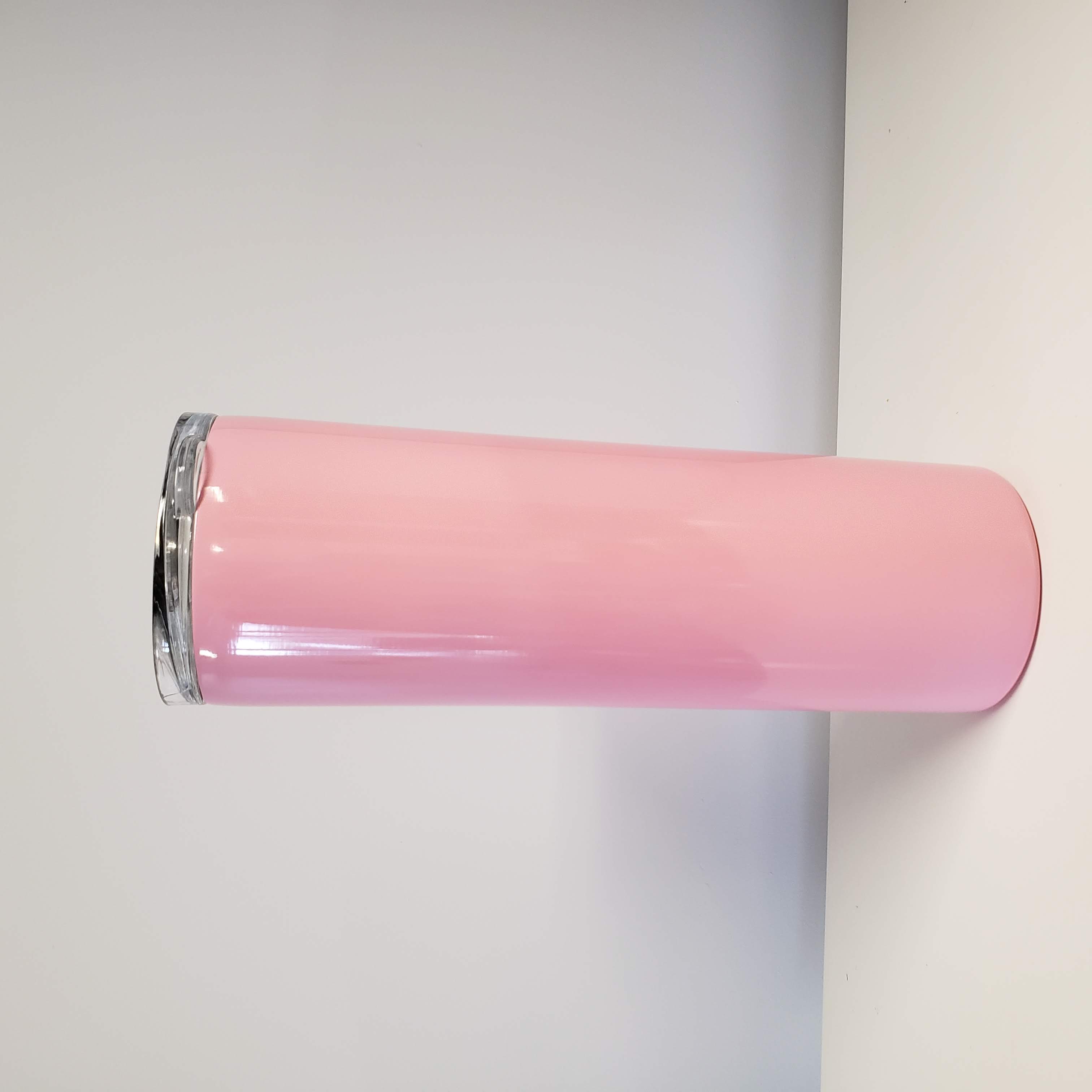 20oz SKINNY Tumbler - Light Pink-Design Blanks