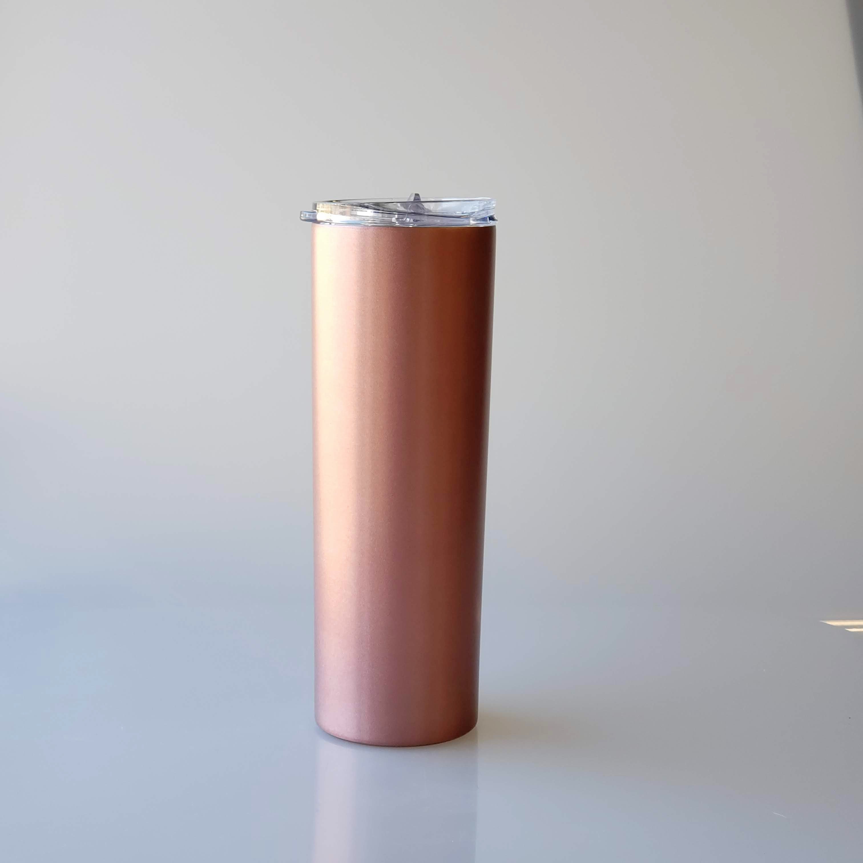 20oz SKINNY Tumbler - Rose Gold-Design Blanks