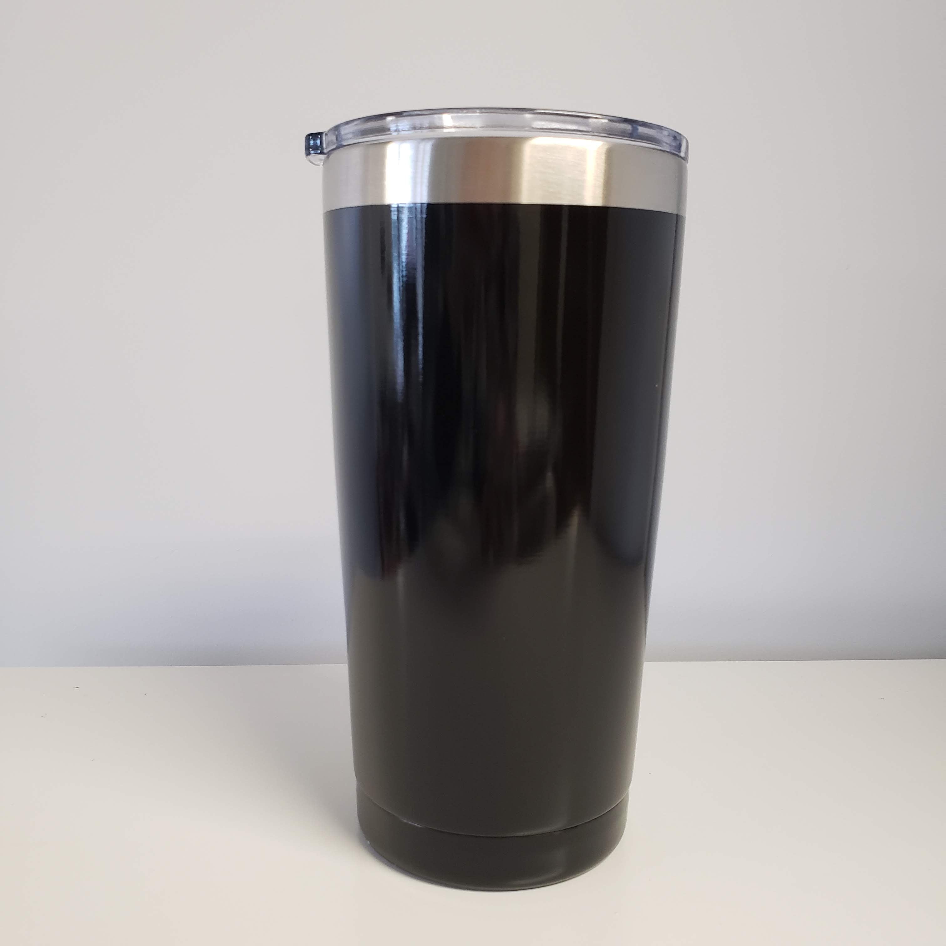 20oz TRAVEL Tumbler - Black-Design Blanks
