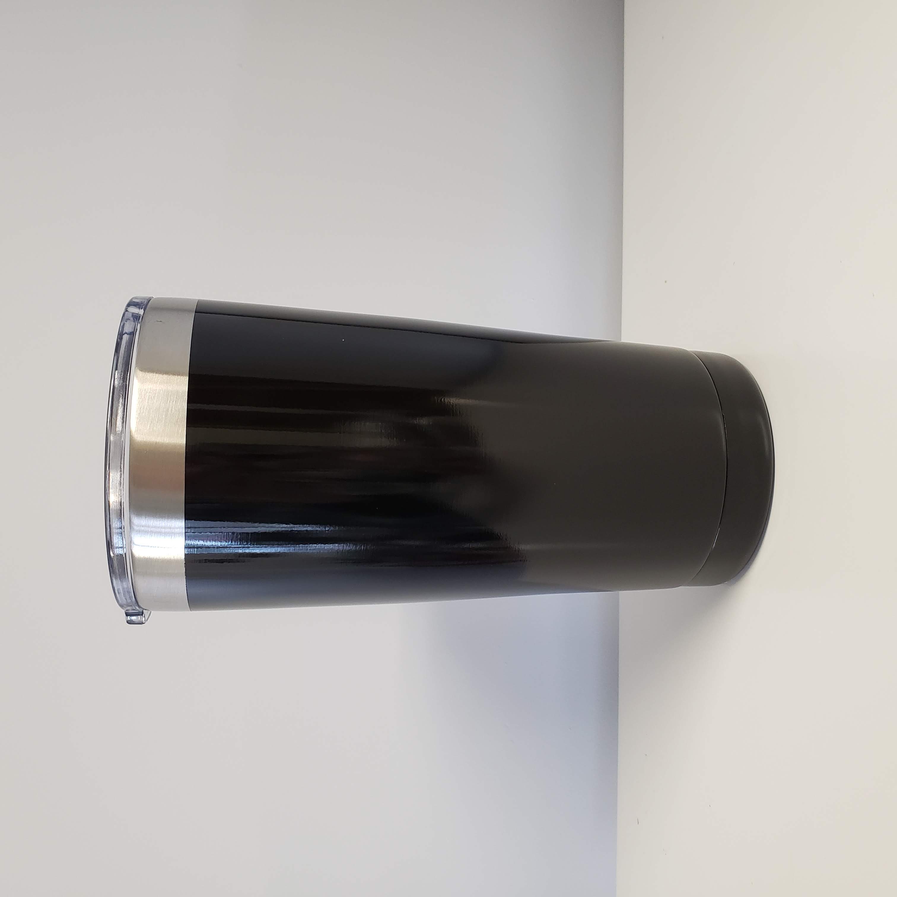20oz TRAVEL Tumbler - Black-Design Blanks