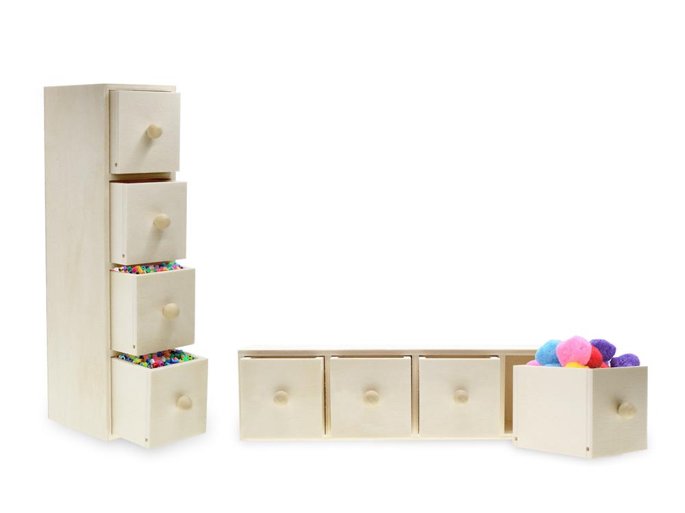 4-Drawer Mini Caddy - 3 pack (total of 12 drawers)-Design Blanks