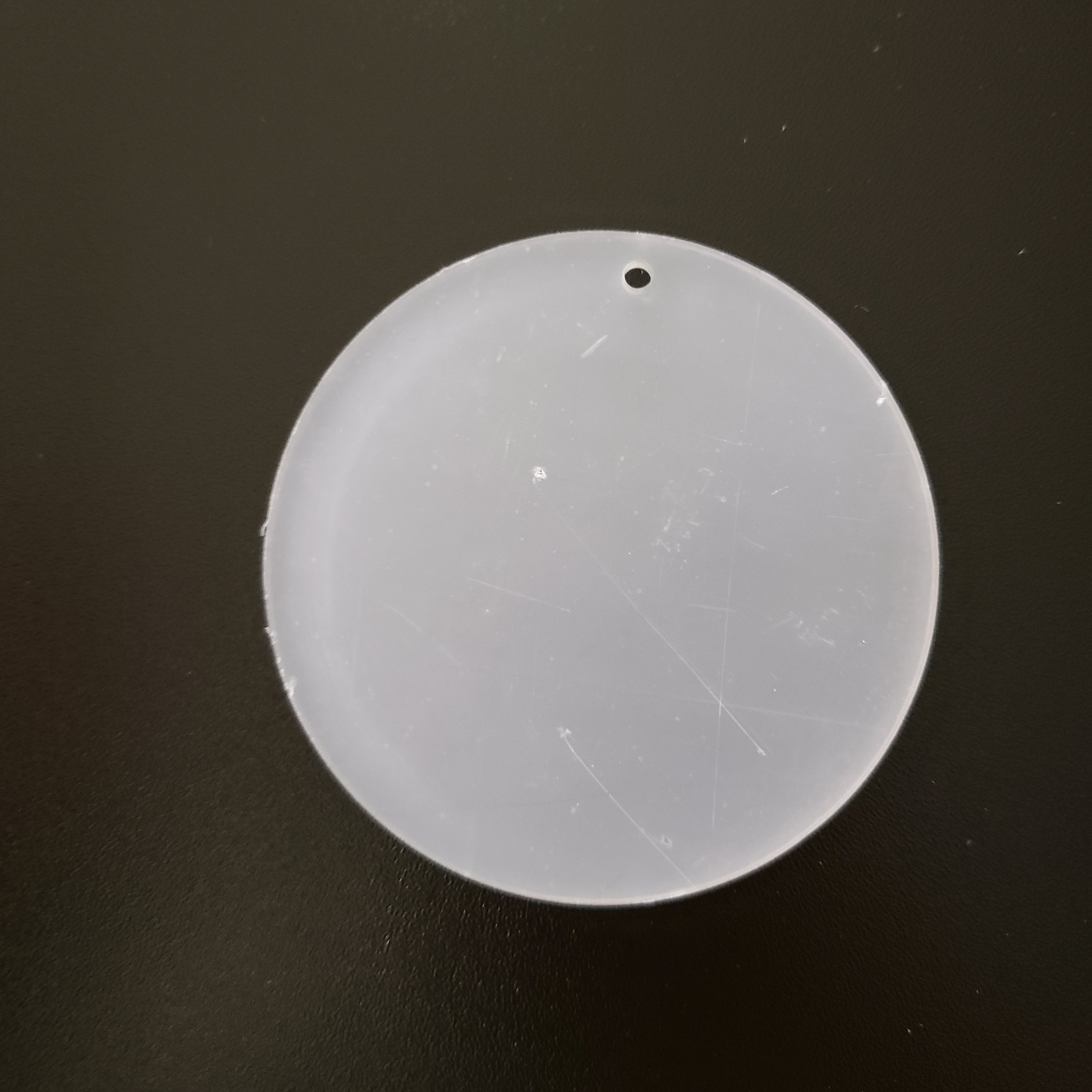 Acrylic Circle Blank 76mm - Clear-Design Blanks