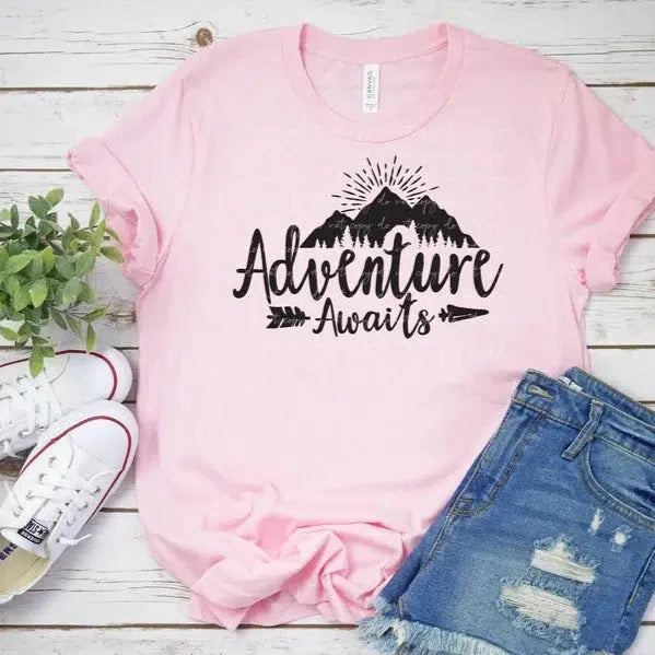 Adventure Awaits - Screen Print Transfer-Design Blanks