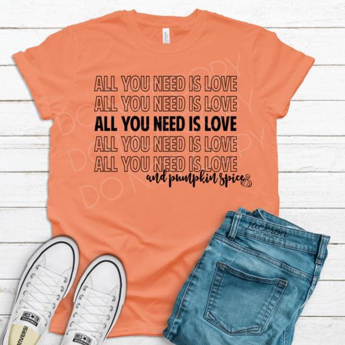 All You Need is Love - Screen Print Transfer-Design Blanks