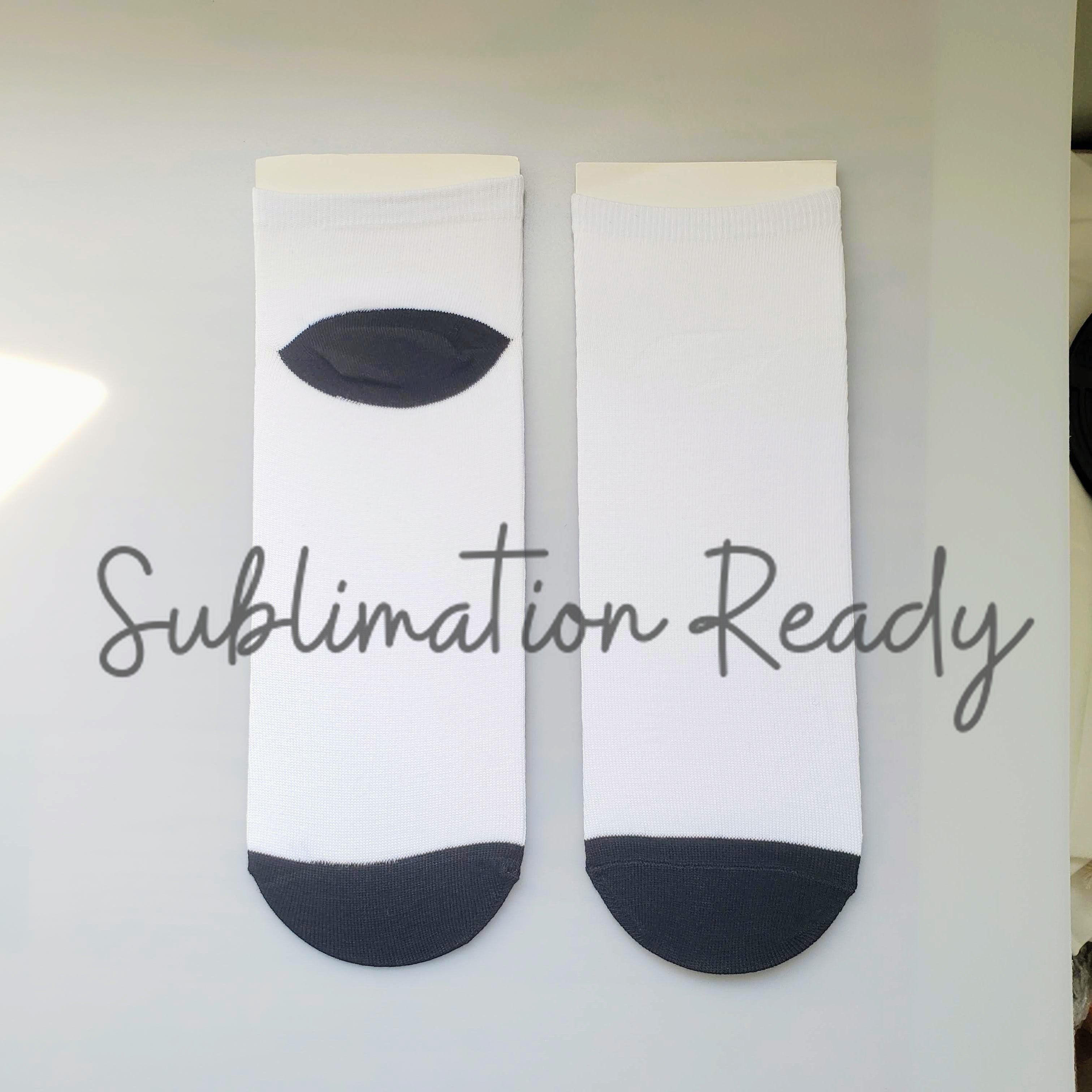 Ankle Socks for Sublimation - 15 or 30 pair packs-Design Blanks