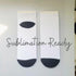 Ankle Socks for Sublimation - 15 or 30 pair packs-Design Blanks