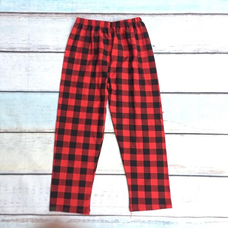 Black Raglan Sleeve/Buffalo Plaid Pants Family Pajamas - POLYESTER for –  Design Blanks