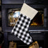 Buffalo Plaid Sublimation Stocking WHITE-Design Blanks