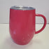 COFFEE w/HANDLE 12oz Stainless - Dark Pink (B)-Design Blanks