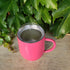 COFFEE w/HANDLE 12oz Stainless - Dark Pink (B)-Design Blanks