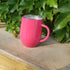 COFFEE w/HANDLE 12oz Stainless - Dark Pink (B)-Design Blanks