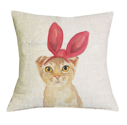 Cat Bunny Cushion Cover-Design Blanks