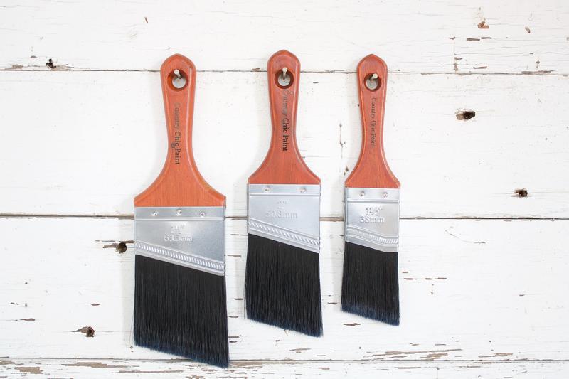 Country Chic - Short Handle Paint Brush-Design Blanks