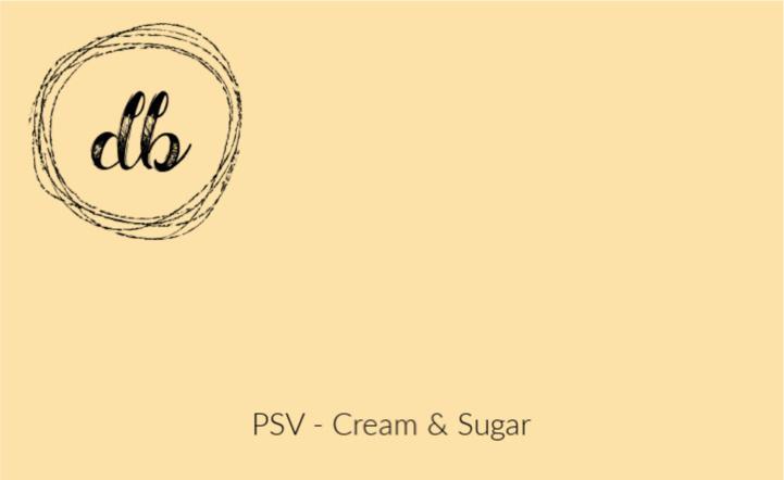 Cream & Sugar PSV - EasyPSV Permanent-Design Blanks