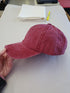 DENIM Ponytail Baseball Hat - Cranberry-Design Blanks