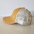 DISTRESSED Ponytail Baseball Hat - Criss Cross MUSTARD-Design Blanks