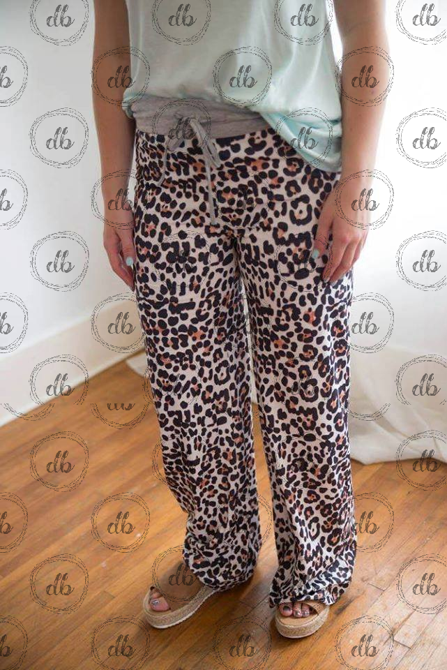 Flora Lounge Pant - Cheetah-Design Blanks