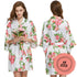 Floral Satin Robes 3026 White-Design Blanks