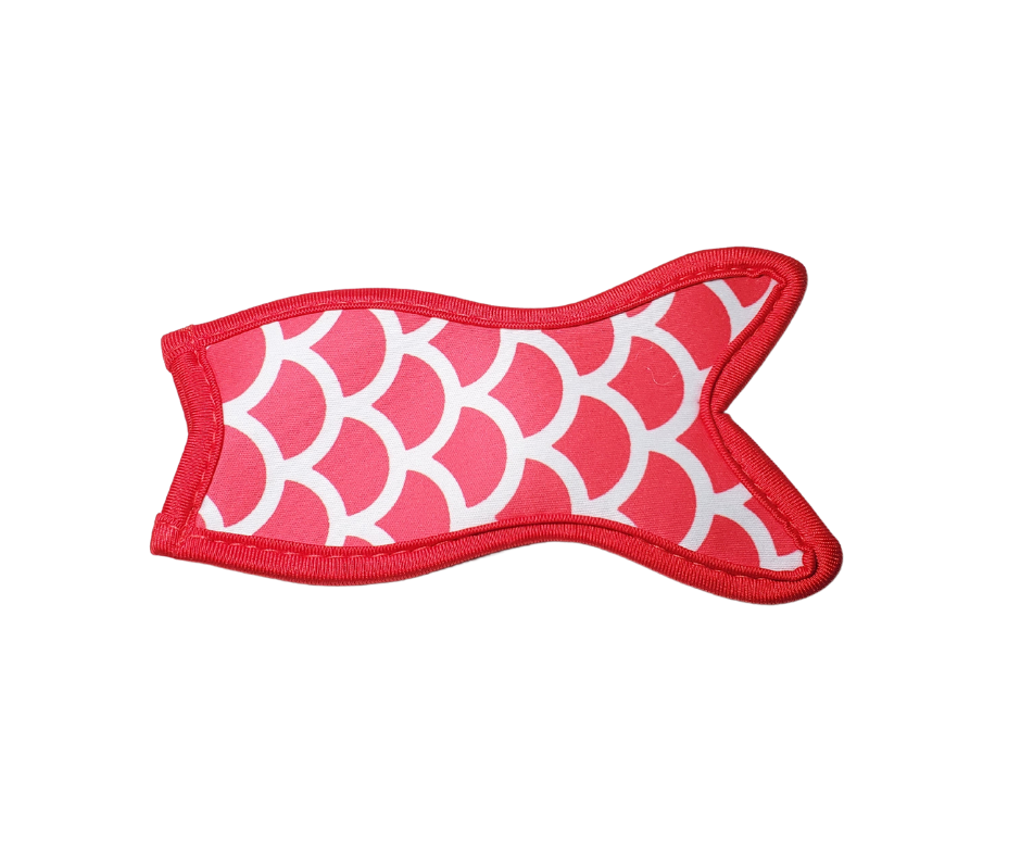 Freezie Cover - Mermaid - Red with White-Design Blanks