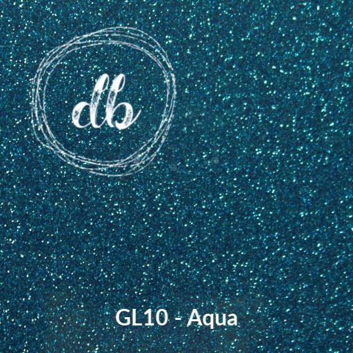 GL10 Aqua – Glitter HTV-Design Blanks