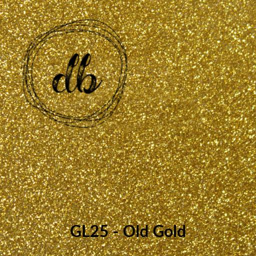GL25 Old Gold – Glitter HTV-Design Blanks