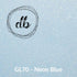 GL70 Neon Blue – Glitter HTV-Design Blanks