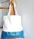 Glitter Bottom Cotton Tote - Deep Blue-Design Blanks