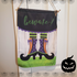 Halloween Garden Flags with Wood Dowel - Witch-Design Blanks