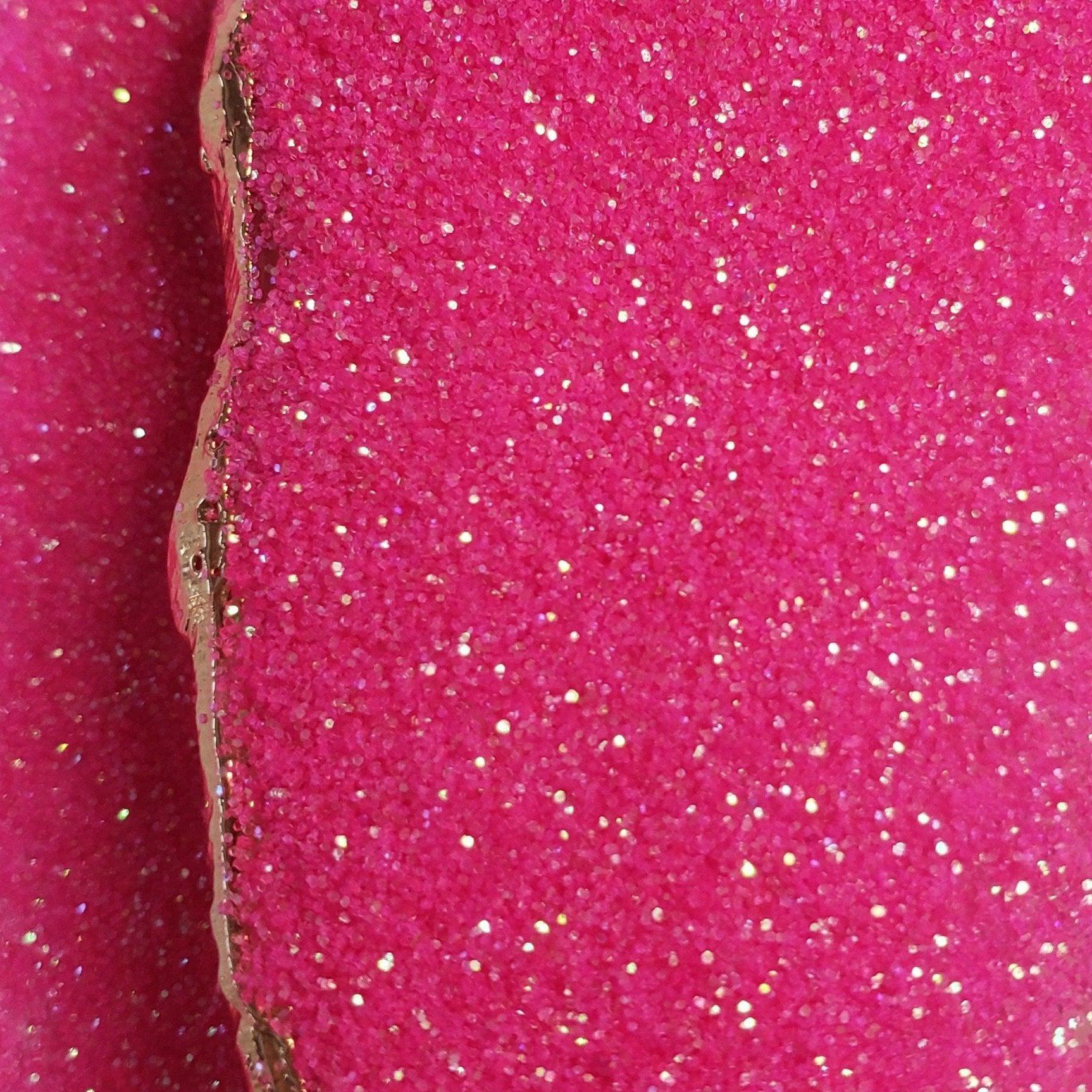 Iridescent Fluorescent Pink Glitter-Design Blanks